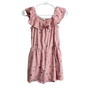 Emma & Elsa Toddler Size 2T/3T Dress Short Pink Hearts Boutique Summer Spring